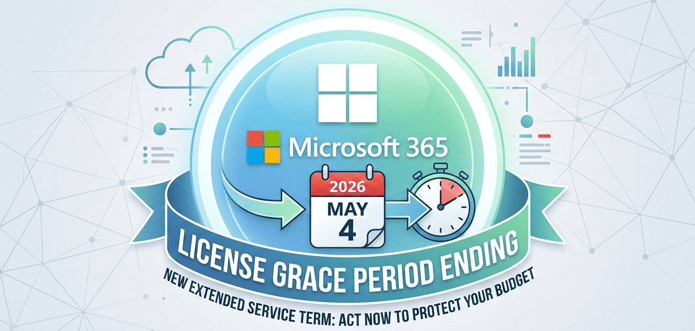 Microsoft Extended Service Term and 2026 license grace period update graphic
